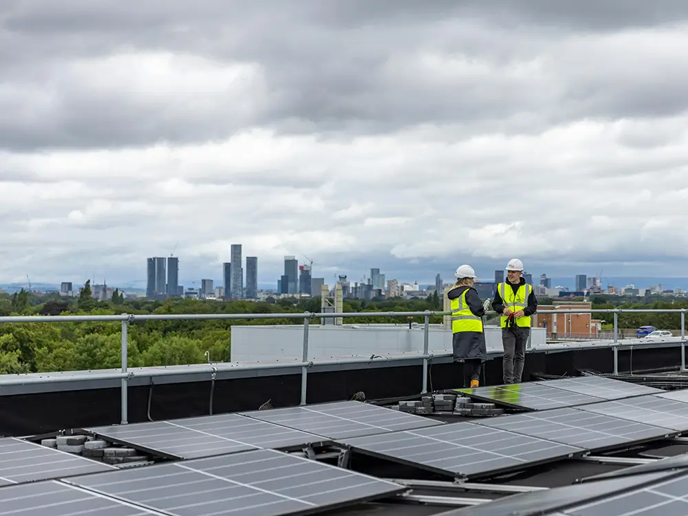Digital Twins Decision-Making Forbes Article, construction workers roof solar panels Twinify Technologies